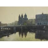 PETER KELLY. Amsterdam, signed, watercolour, 20 x 28 in
