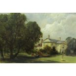 *ENGLISH SCHOOL, 1839. Downham Rectory, Essex, inscribed and dated on backboard as title, oil on