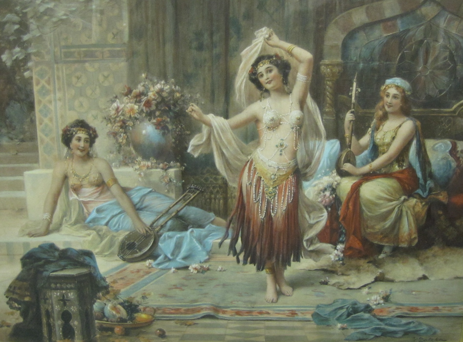 AFTER HANS ZAPKA. ‘Pride of the Harem’, chromolithograph, 16 1/2 x 22 1/2 in