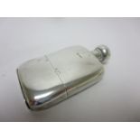 An Edward VII silver Spirit Flask with detachable cup base, Chester 1904