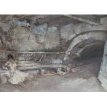 SIR WILLIAM RUSSELL FLINT. Secret Retreat, reproduction in colours, pencil signed, with blind