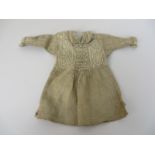 A miniature sample countryman’s Smock with embroidery to front and back, 19th Century, 9 1/2in L and