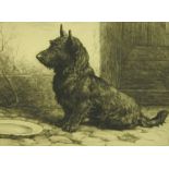 HERBERT DICKSEE, R.E. Forgotten, engraving, signed with initials in plate, copyright by Frost and