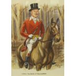 *THE TOUT (PERCY BUCHANAN). HRH The Duke of Gloucester, signed and dated 38, watercolour, 14 x 10