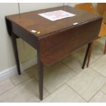 A 19th Century mahogany Pembroke Table on square tapering supports. Ex Berrington Hall