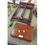 A 19th Century mahogany artist's Watercolour Box fitted paint and water Compartments with pencil and