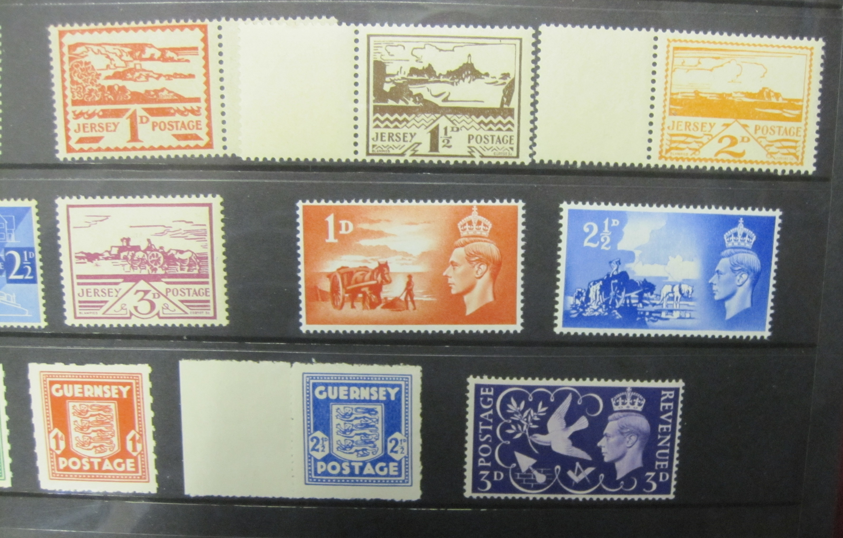 A Collection of Stamps, principally GB,QUE II, in nine albums  and stockbooks, including Jersey,