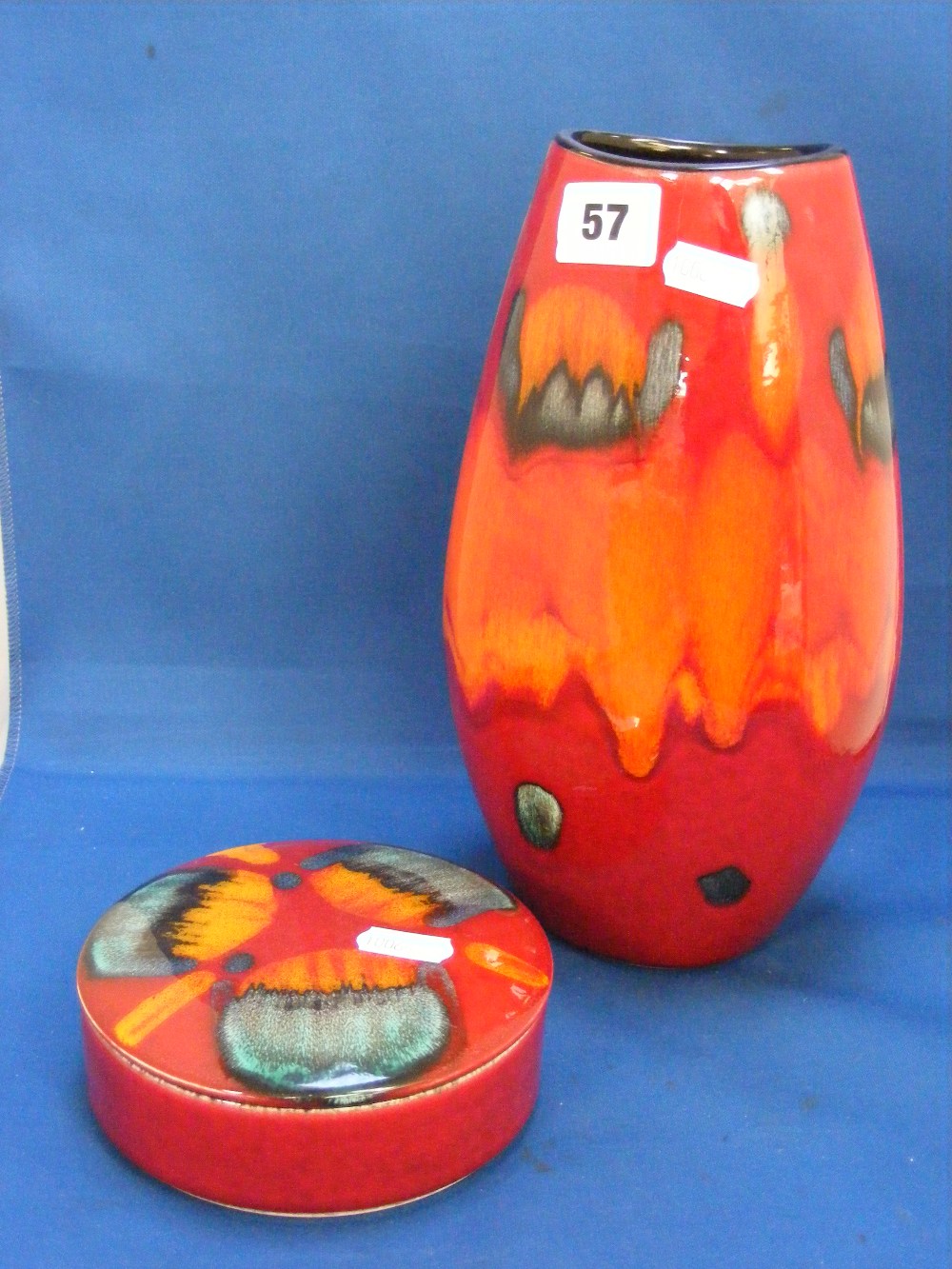 A Poole Pottery Volcano Manhattan vase,