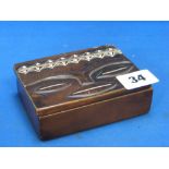 A bronze Tribal Art box and cover decora