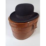 A Gents Bowler Hat 6 and 7/8th Size with
