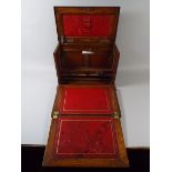 An Edwardian Oak Stationery Box / Writin