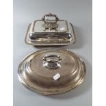 A Rectangular Silver Plated Entree Dish