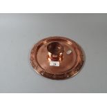 An Arts and Crafts Copper Plate and Smal