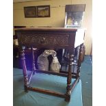 An Oak Credence Side Table with Drawer.