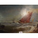 A Gilt Framed Oil on Canvas Naive Study
