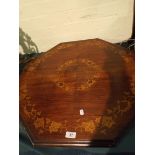 An Inlaid Edwardian Octagonal Table Top.