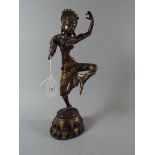 An Indian Bronze Figure of Maiden Dancin