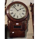 A Late Victorian Walnut Drop Dial Wall C