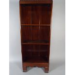 A Mahogany Three Tier Open Bookcase.