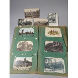 A Postcard Album and Contents to Include Many Local Postcards Newport Cherrington Tibberton Etc.