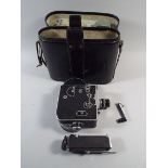 A Paillard Bolex 16mm Clockwork Movie Camera with Original Case and Fittings