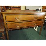 An Edwardian Inlaid Two Drawer Wash Stand Chest