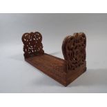 An Anglo Indian Carved Teak Book Slide.