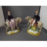 A Pair of Staffordshire Models, The Prince and The Princess.