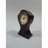 A Edwardian Ebony Cased Mantle Clock.