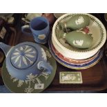 A Collection Of Wedgwood to Include Tea Pot, Mug, Vases,