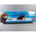 A Remote Controlled Helicopter 9102 Single Blade Flying Eagle Model 2.4GHZ.