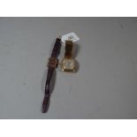 A Gold Plated Longines Admiral Gents Watch and A Solvil et Titus Ladies Wrist Watch.