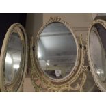 A Vintage Triple Dressing Table Mirror.