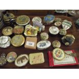 A Tray Containing Various Trinket Boxes Newhall Etc.
