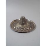 A Novelty Silver Mexican Hat, Stamped Sterling.