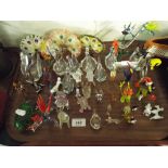 A Collection of Figural Glass Ornaments.