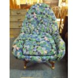 A Vintage Swivel Arm Chair.