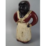 A Repro Cast Iron Money Box in The Form of American Lady.