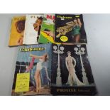 Six Gentleman's Magazines 1950's-60's to Include Man, Clubman and Playboy.