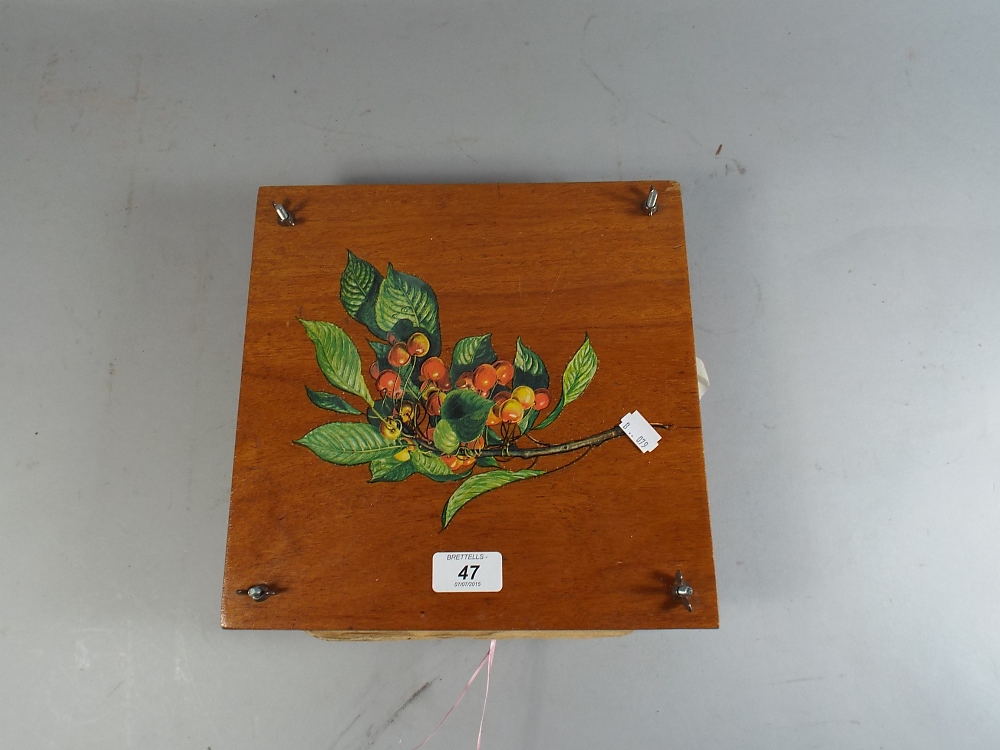 A Decorated Flower Press and A Painted Jam Kettle.