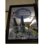 An Original Babycham Advertising Mirror.