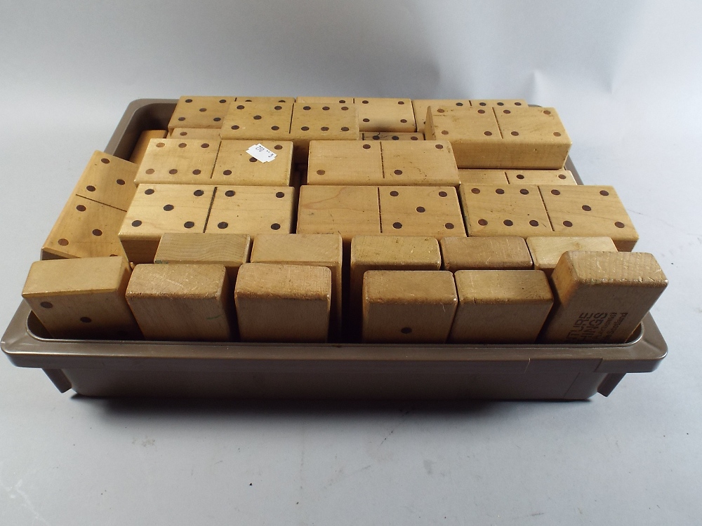 A Set of Scottish Large Dominoes.