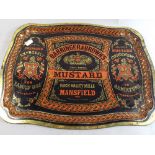 An Advertising Tray for Barringer and Brans Mustard, Mansfield.