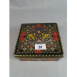 A Huntley and Palmers Decorated Biscuit Tin, Oriental Dragons.