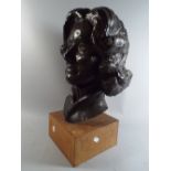 A Cast Fibre Glass Bust of A Maiden.