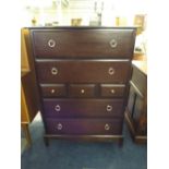 A Stag Mahogany Bedroom Chest Two Long Over Three Short Over Two Long Drawers.