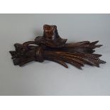 A 19th Century Black Forest Carved Linden Wood Desk Stand,