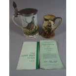 A Limited Edition Ceramic Game Bird Stein and a Royal Doulton 'The Gleaners' Jug.