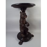 A 19th Century Carved Black Forest Circular Topped Table.