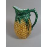 A Majolica Pineapple Jug.